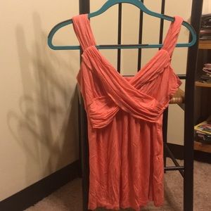 Boston proper wrap tank top! Peach/coral. Pretty!